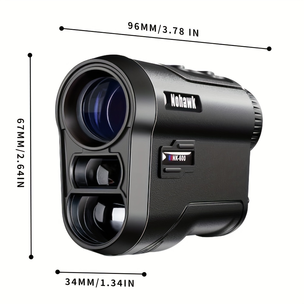 Nohawk ゴルフ距離計 角度スイッチ付き 600ヤード 多機能充電式距離計