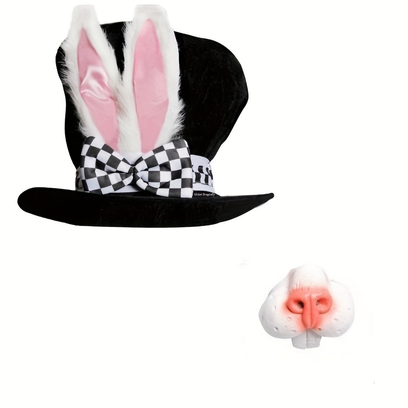 White Rabbit Clothing Accessories Set Includes Top Hat - Temu Canada