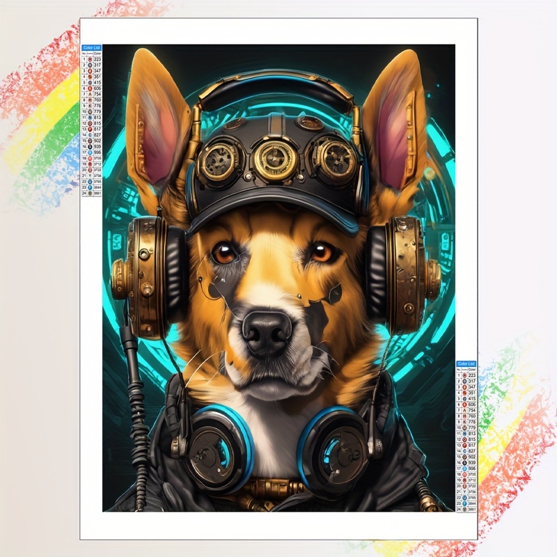 Steampunk Dog Diamond Painting 