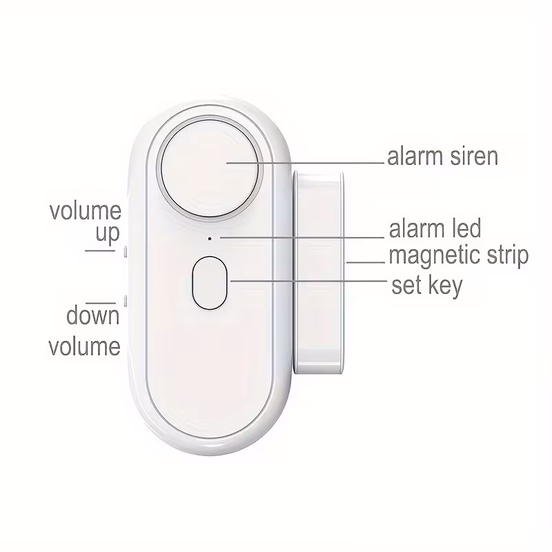 secure your for home with window door alarm wireless door magnetic open alarm burglar alert 120db loud low middle high volume magnet doorbell chime for safety and guest Product details 0