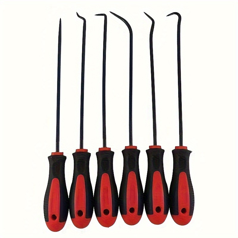 6pcs Heavy Duty Precision Pick Hook Set - For Car Auto Oil Seal O-Ring,  Seal Gasket, Puller Remover & Electronics Maintenance - Practical Tools  Gifts