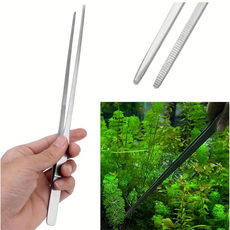 Stainless Steel Aquarium Forceps Aquarium Tweezers Straight - Temu