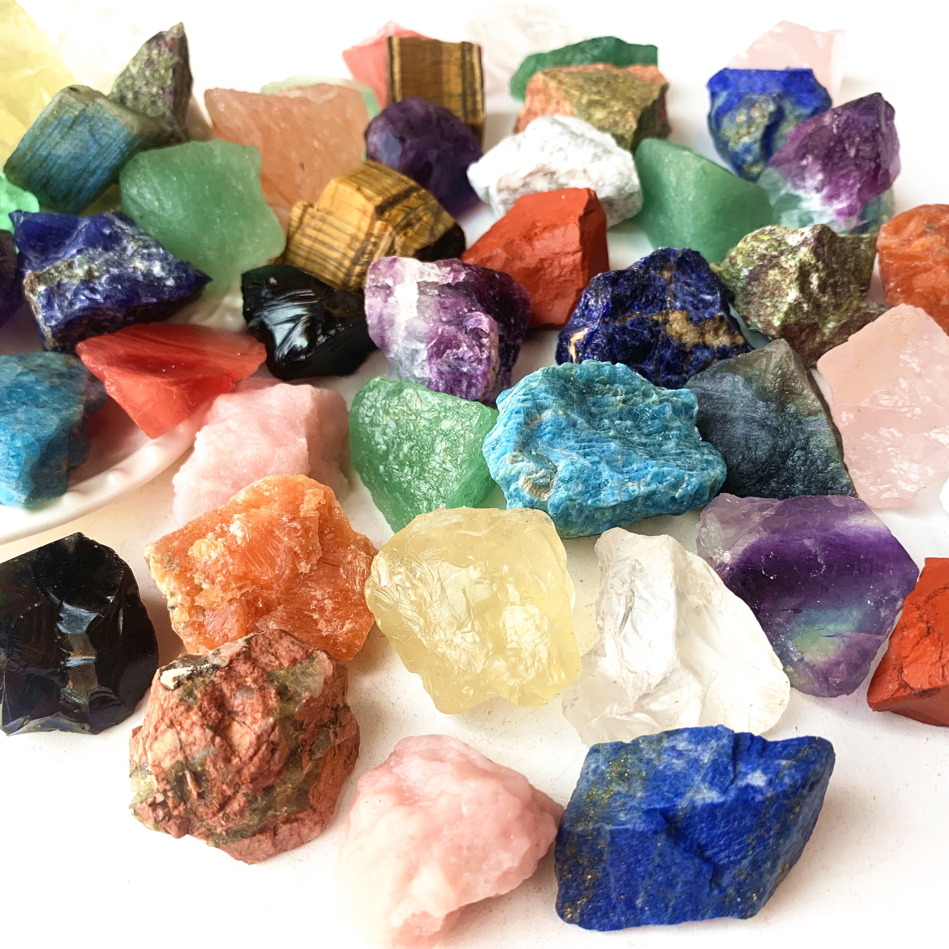 Pierres précieuses,Amas de cristaux de quartz aura, Rare et