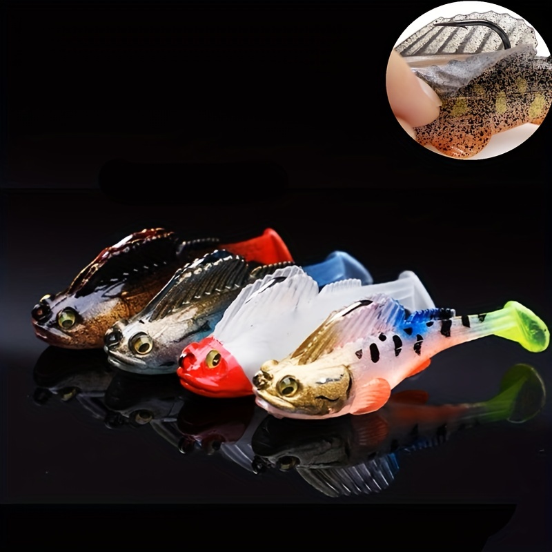 6g 10cm 1pcs Loach Baits Bass Pike Trout Soft Fishing Bait Bouncing Lure  Simulation Bionic Silicone Tail Wobbler Lures