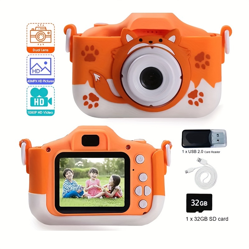 Caméra enfant 1080p HD - Caméra enfant numérique - Caméra photo vidéo  Selfie Vlog