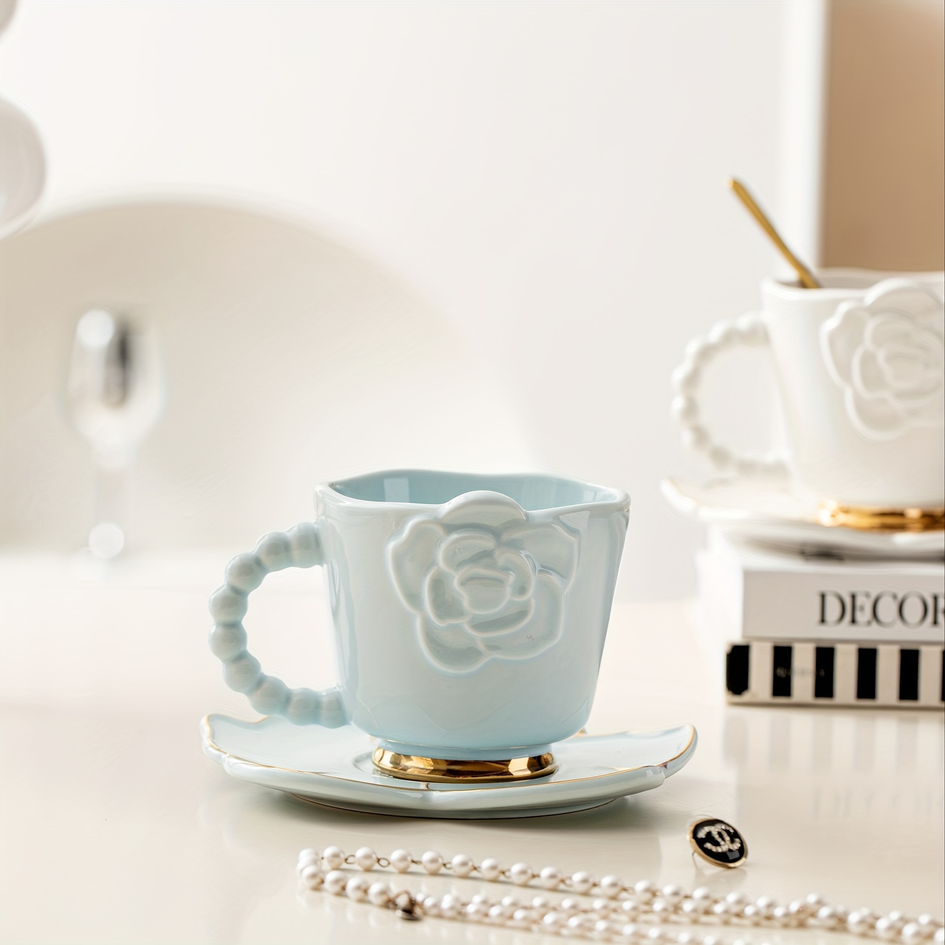 Mug in Porcellana Azure Flower - Tea & Caramel Shop