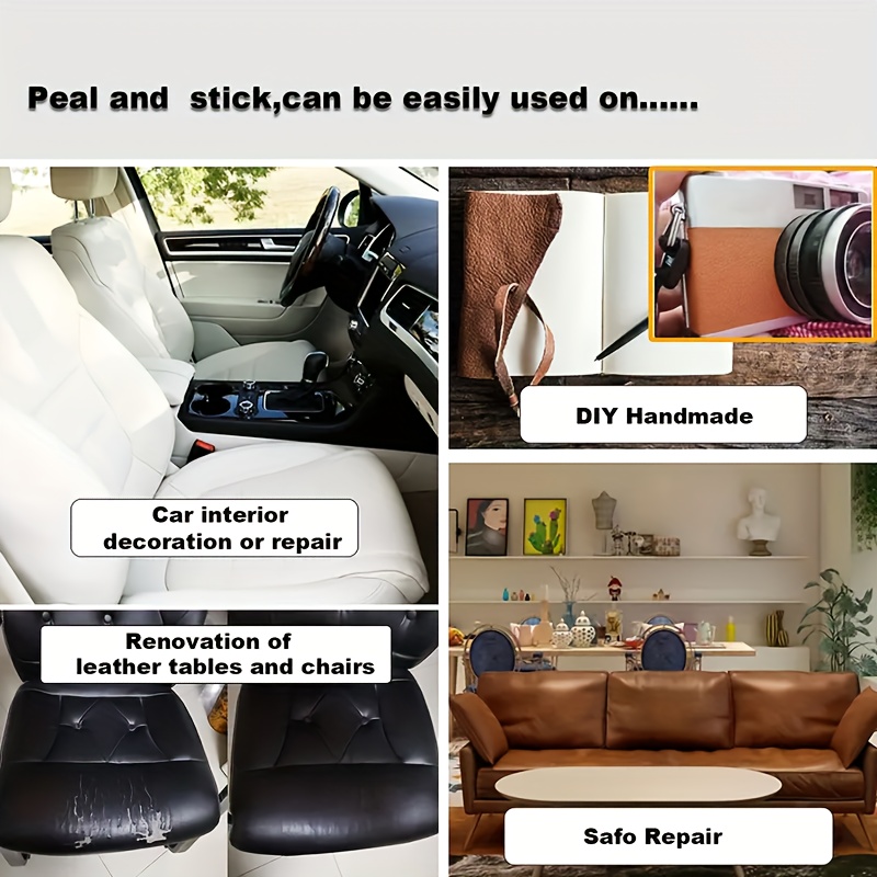 Self Adhesive Faux Leather Repair Subsidies Sofa Couch Patches for Car Seat  Diy