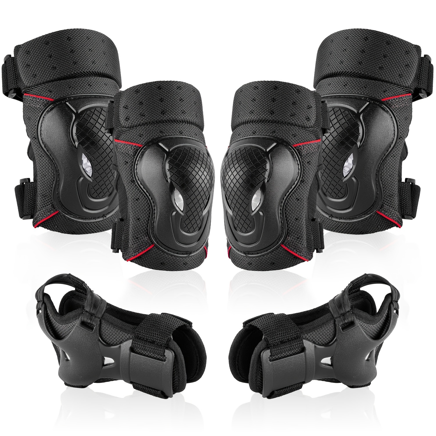 6 in Ski Knee Pads Elbow Pads Wrist Guards Protective - Temu