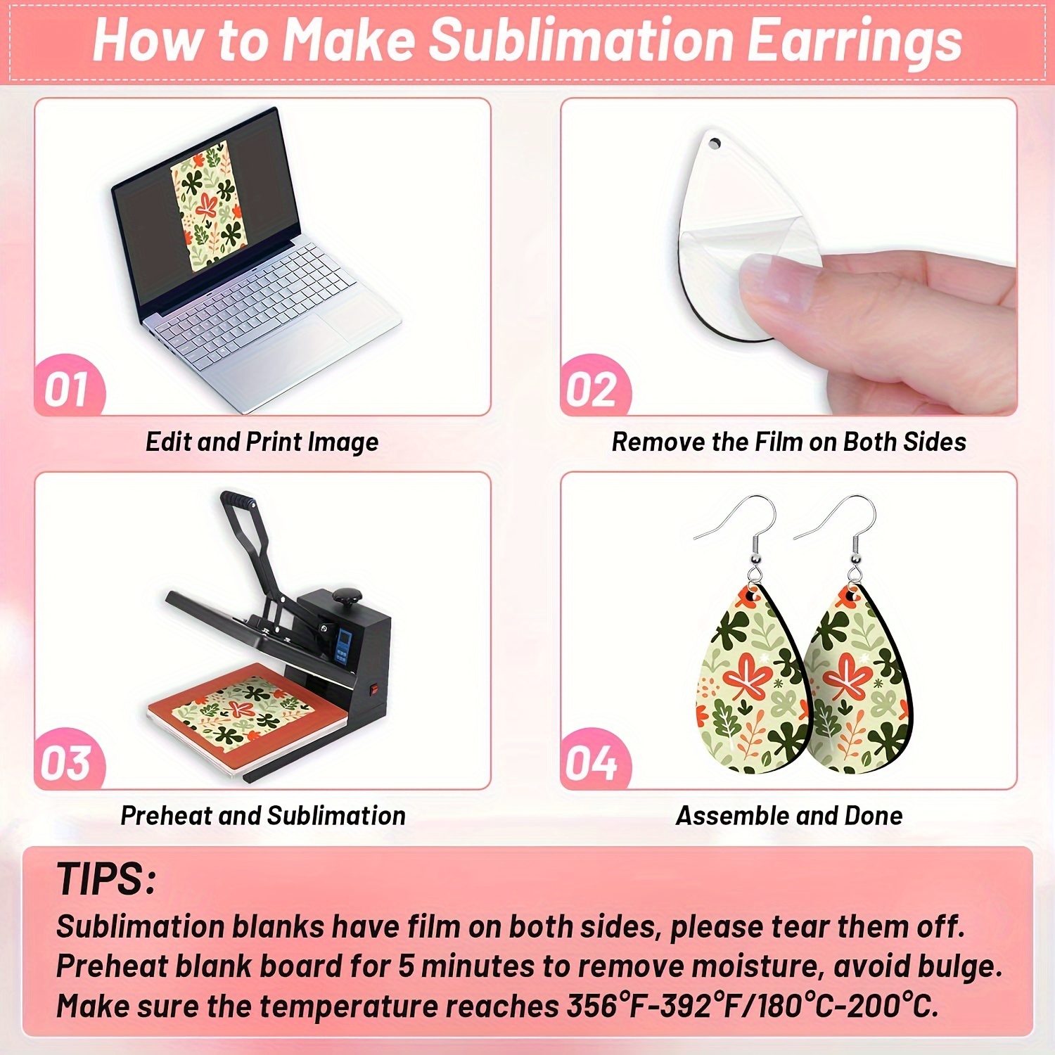 Sublimation Earring Blanks Bulk Pendants Tears And Water - Temu