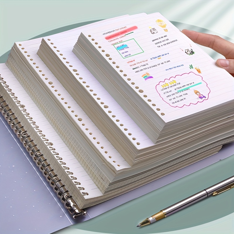 45-page Loose-leaf Notebook Inner Page A5 A6 A7 Horizontal Line Loose-leaf  Inner Page 6-hole Loose-leaf Refill Suitable For Loose-leaf Notebook - Temu  Austria