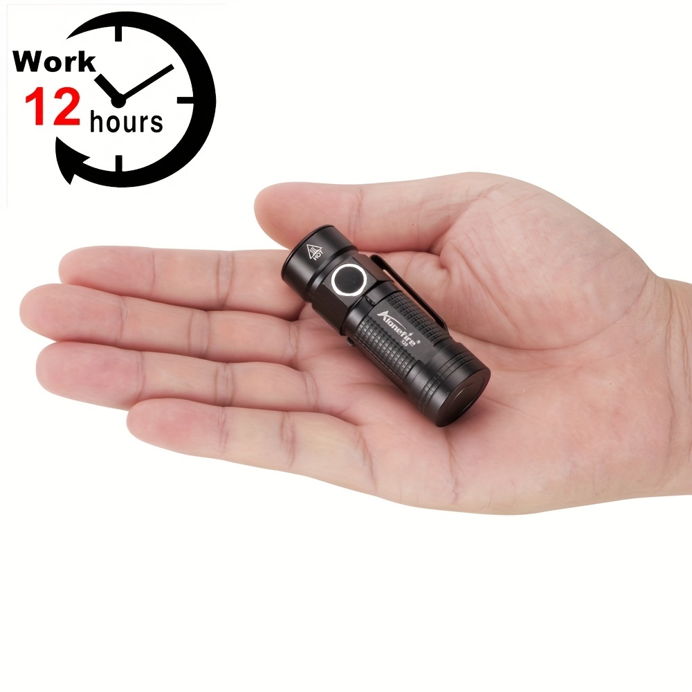 

Alonefire X29 Xpg Portable Led Clip Mini Led Flashlight, 12 Hours Long Battery Life, Bright Lighting Flash Light For Outdoor Fishing And Hiking Pocket Torch With C123a 1500mah Lithium Battery