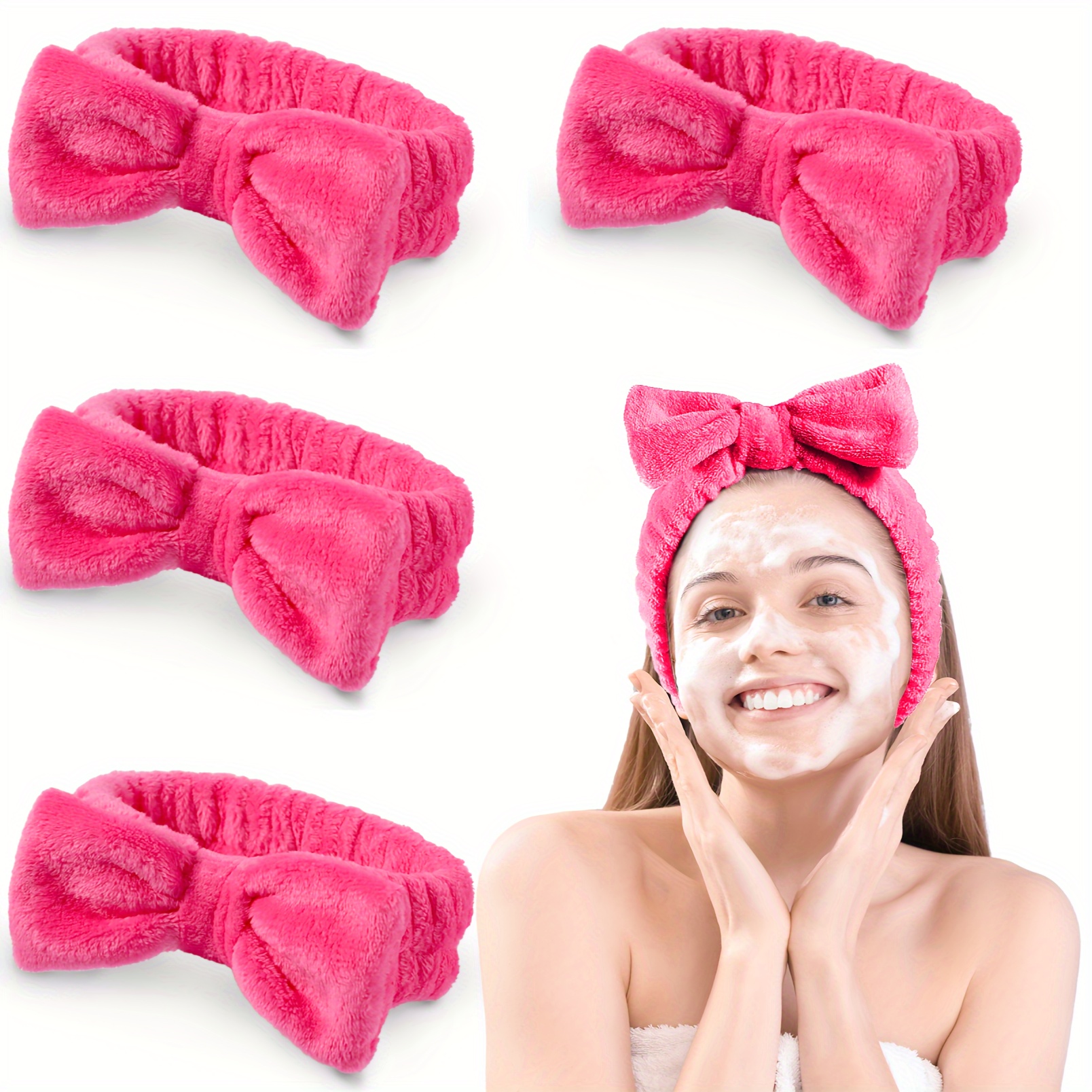 Facial Spa Headband Adjustable Elastic Makeup Shower Bath Hair Band Head  Wrap