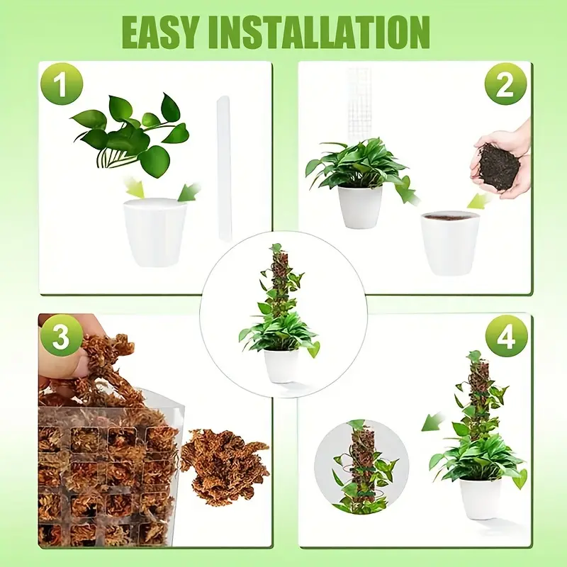 Moss Pole For Plants Plant Support Poles Indoor Potted Plant