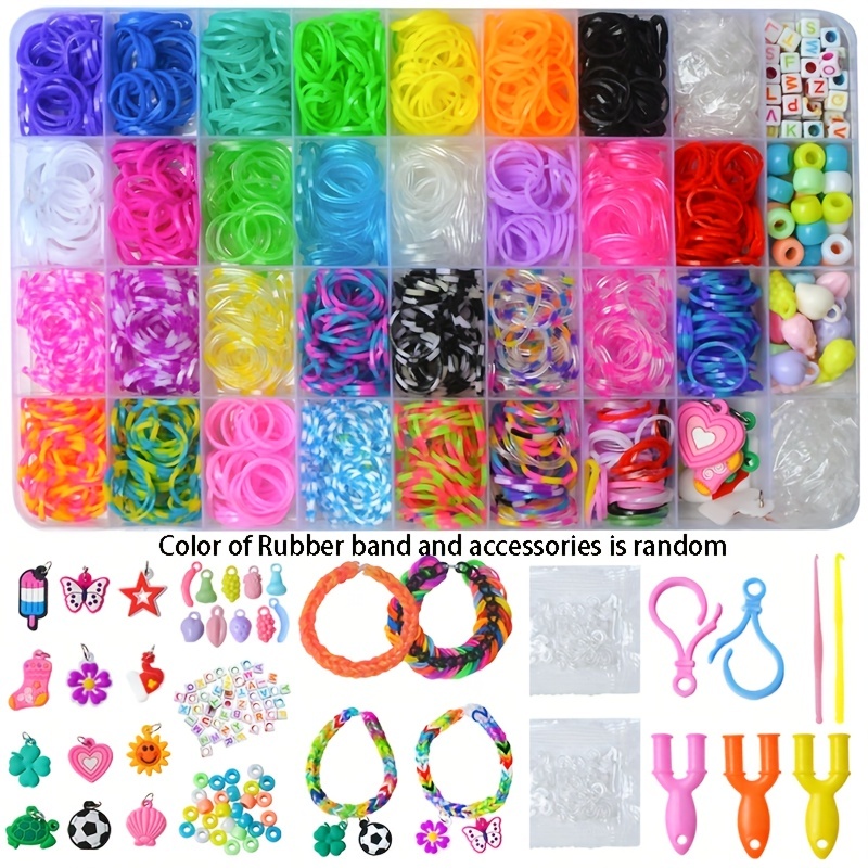 36grids Colorful Rubber Bands For Bracelet, Premium Rubber Bands For  Bracelet Making Kit