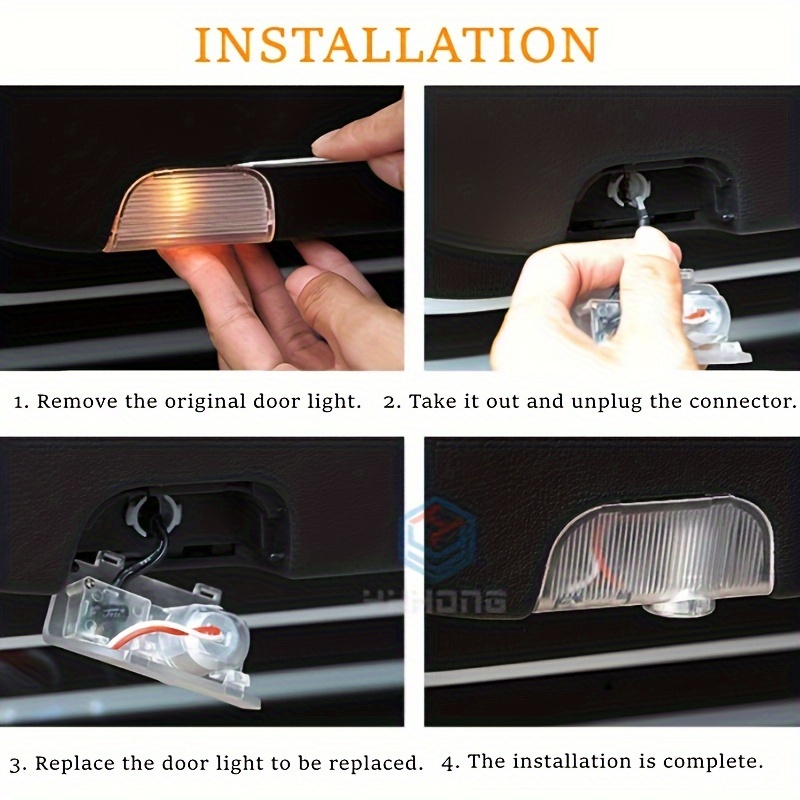 Car Door Welcome Lights Courtesy Projector Ghost Shadow Lamp - Temu