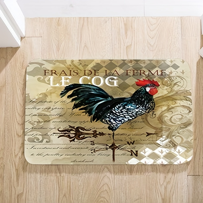 Rooster Kitchen Rugs for Kitchen Floor, Farmhouse Decor for the