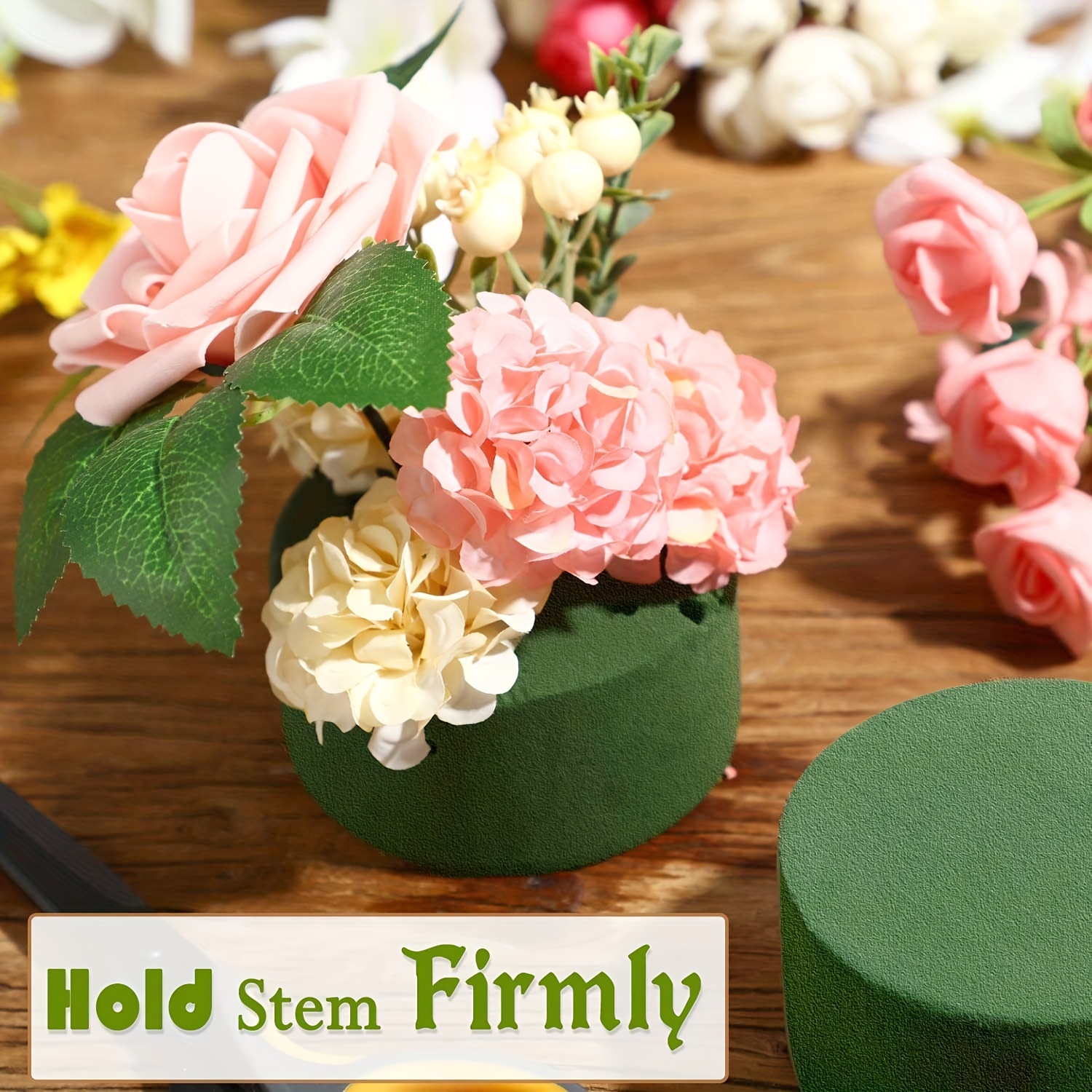 Flower Foam Round Artificial Flower Foam Blocks For - Temu