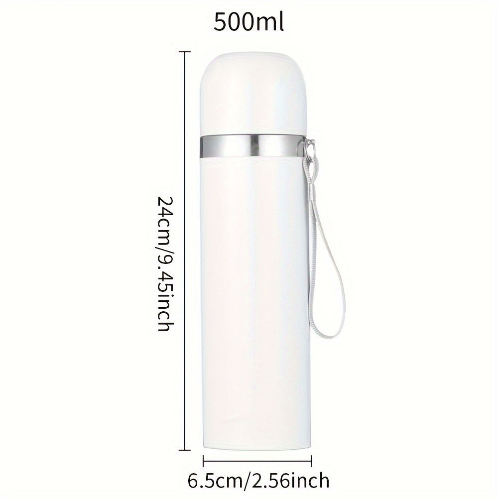 Stainless Steel Sublimation Thermos Bottle 500 ml / 17oz With cup