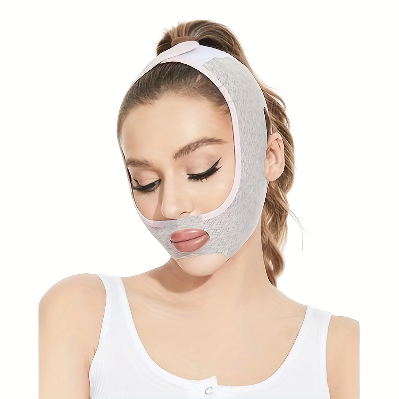 Plastic Face Mask Lifting and Tightening French Pattern Sleep