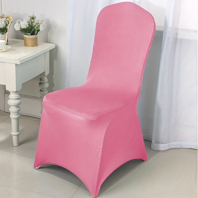 

1pc Chair Slipcover Hotel Wedding Banquet All-inclusive White Chair Cover Stretch Chair Cover For Hotel Dining Room Office Banquet House Home Decor