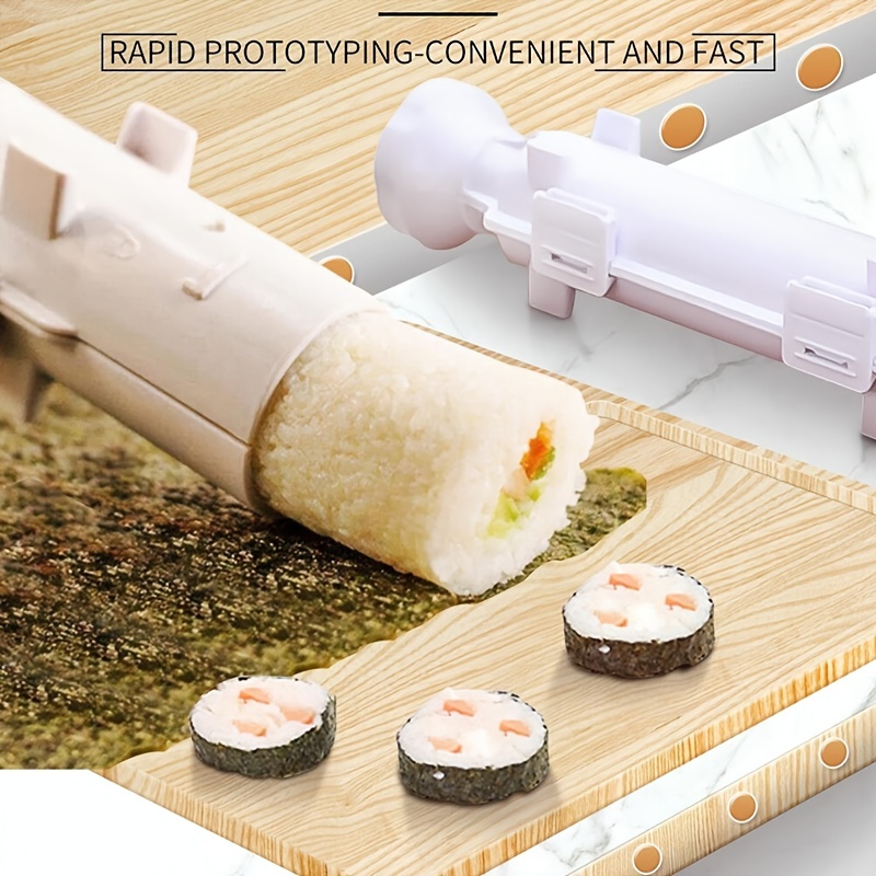 Sushi Maker Mold Food Grade Plastic Cylindrical Diy Sushi Making Kit  Machine for Easy Sushi Cooking Rolls Beginner Sushi Kit