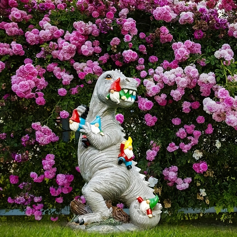 1個 恐竜ノーム屋外ガーデンデコレーション ミニチュア恐竜ノーム屋外像パティオ芝生庭装飾新築祝いガーデンギフト かわいい - Temu Japan