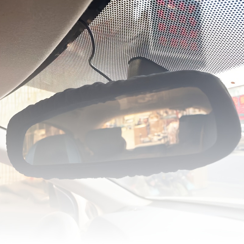 Car Interior Car Rearview Mirror Cover Men Women Super Soft - Temu