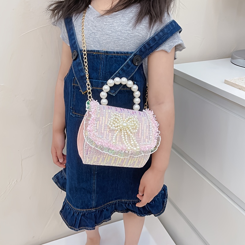Kids Girls Cute Mini Messenger Bag Children Bowknot Crossbody Shoulder Bags  Handbag