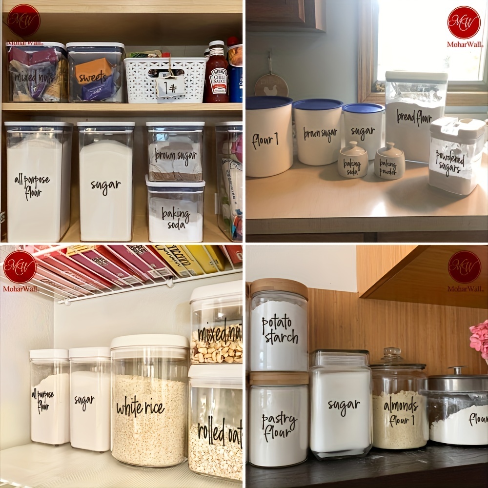 Canister Labels, Kitchen Labels, Baking Labels, Pantry Labels, Canister  Decals, Container Labels, Flour Label, Sugar, Coffee 