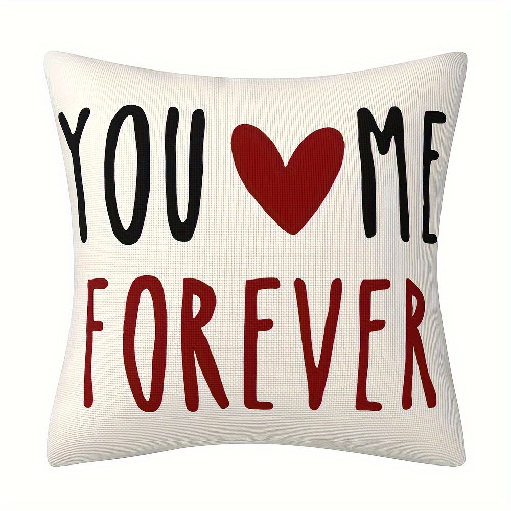 Colorlife Be My Valentine Love Stripes Throw Pillow Covers - Temu