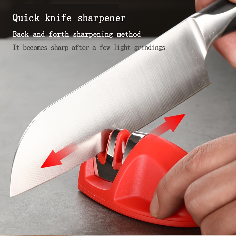 1pc Multifunction Knife Sharpener, Simple Round Shaped Plastic Knife And  Scissor Sharpener Tool For Kitchen