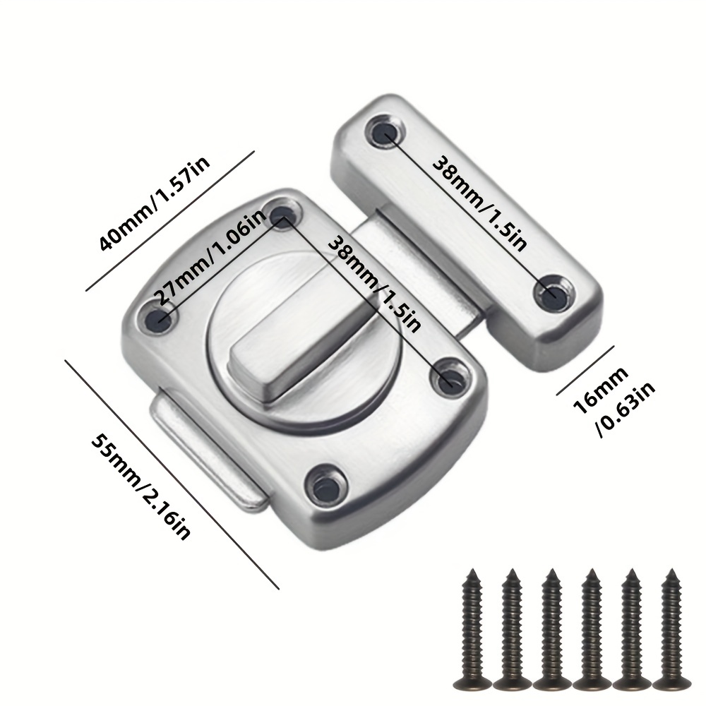 Door Lock Core Toilet Lock Tongue Tubular Latch Internal Bolt Facility  Sprung Catch Lock Tongue Bathroom Insert Core Hardware