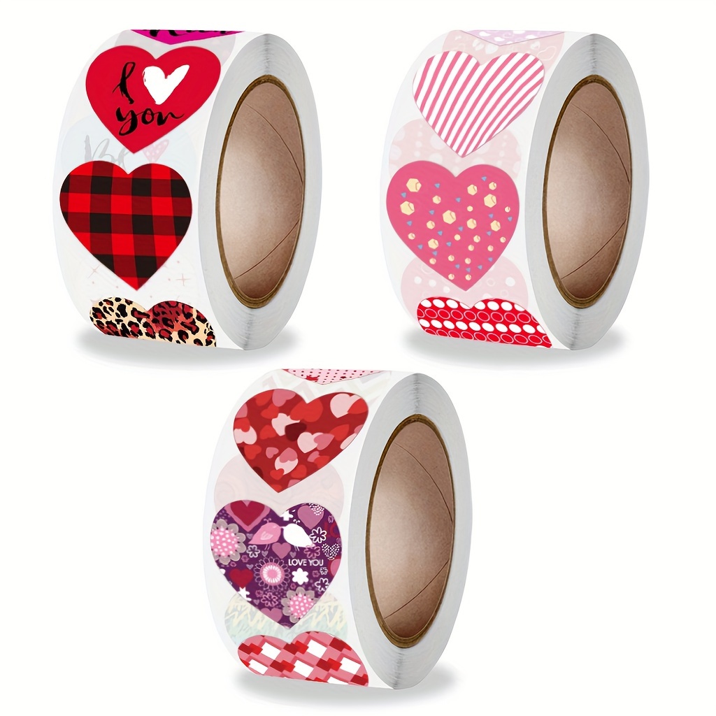 1500 Heart shaped Stickers Heart shaped Sticker Set Wedding - Temu