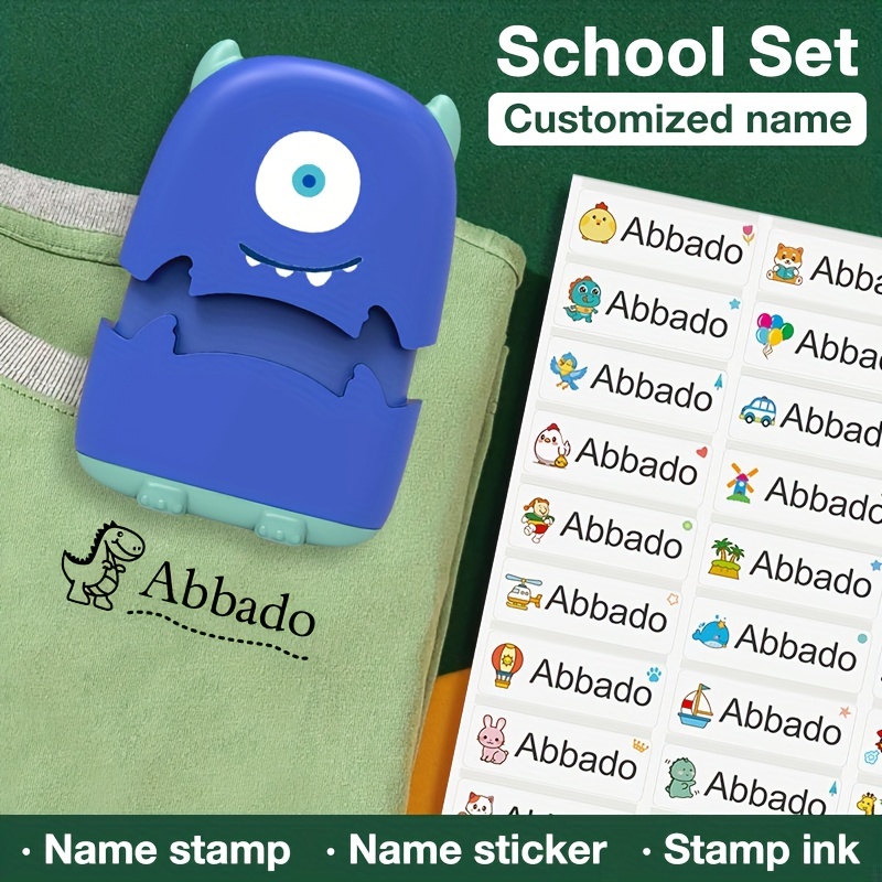 Back to school // Personalised name stamp