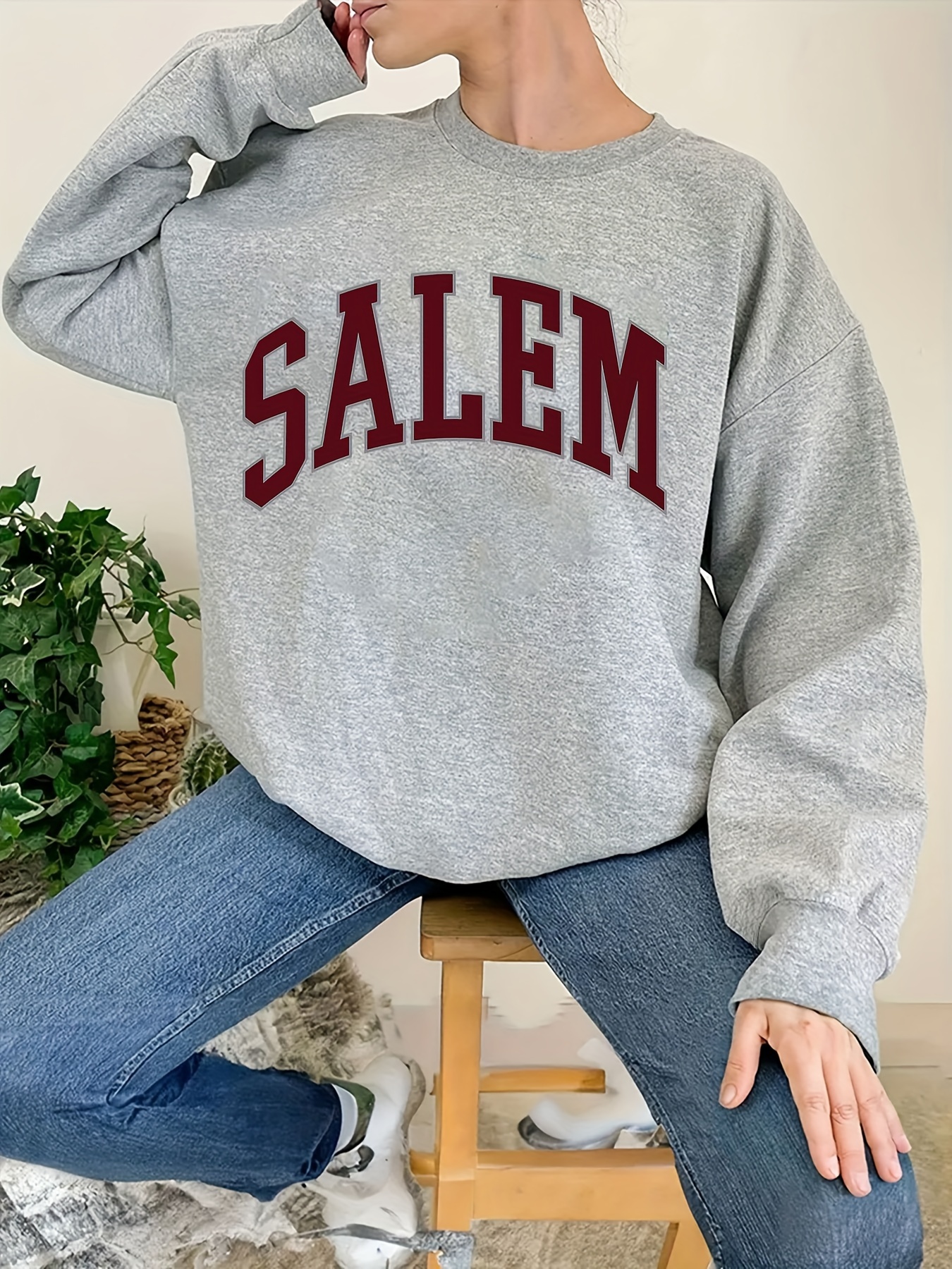 Salem Sportswear Women's Sweatshirt - Grey - L