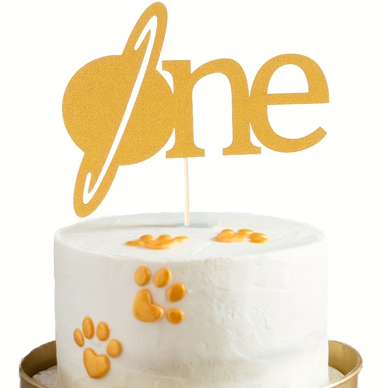 Cake topper premier anniversaire - décoration gâteau d'anniversaire 1an -  One