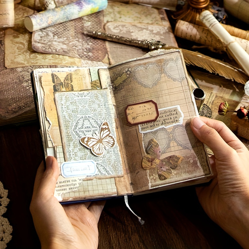 Vintage Scrapbook Paper Perfect Crafting Journaling - Temu
