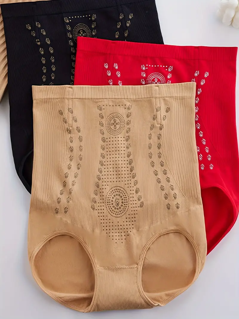 3pcs High Waist Shaping Panties, Tummy Control Compression Panties To Lift  & Shape Buttocks, Women's Underwear & Shapewear
