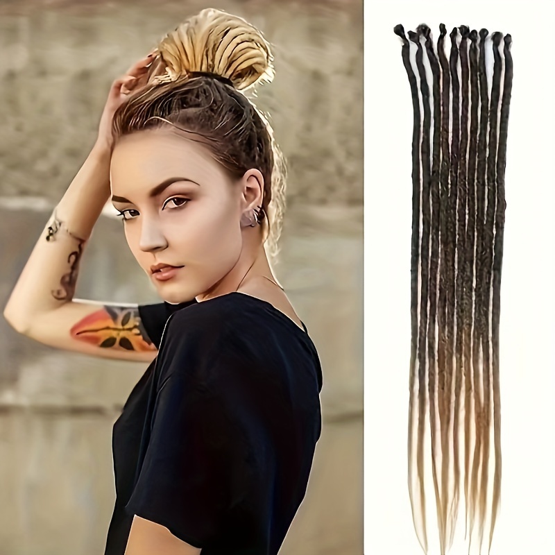 Crochet Dreadlocks Extension 36 inch Synthetic Synthetic Hippie Single Ended Dreads Locs Hair 10 Strands/Pack Thin Soft Reggae Hair Hip-hop Style