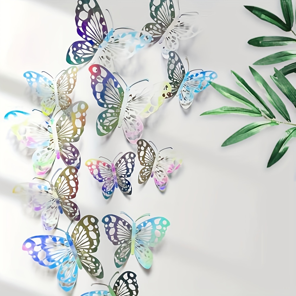 3d Paper Butterfly Wall Decor Butterfly Decorations For - Temu United Arab  Emirates