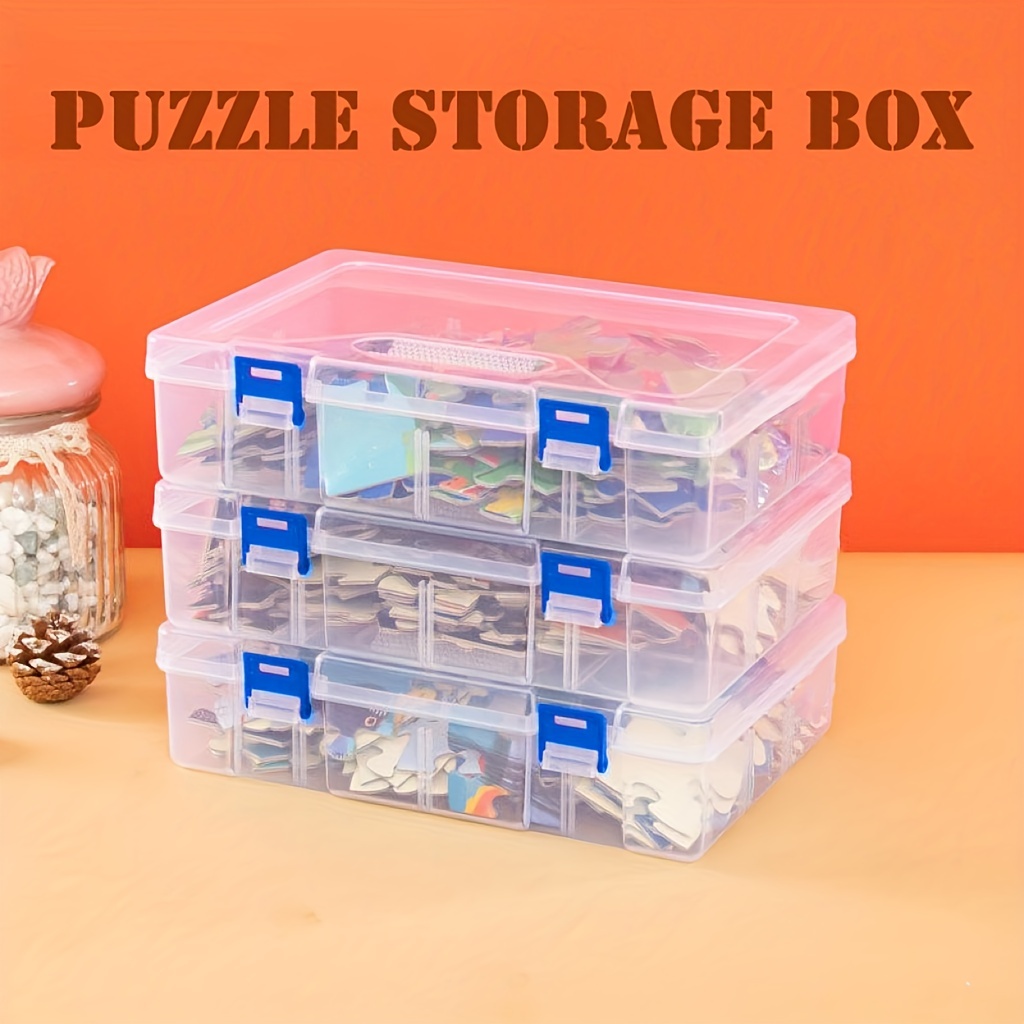 Boîte de rangement légère pour puzzle, conteneur de stockage