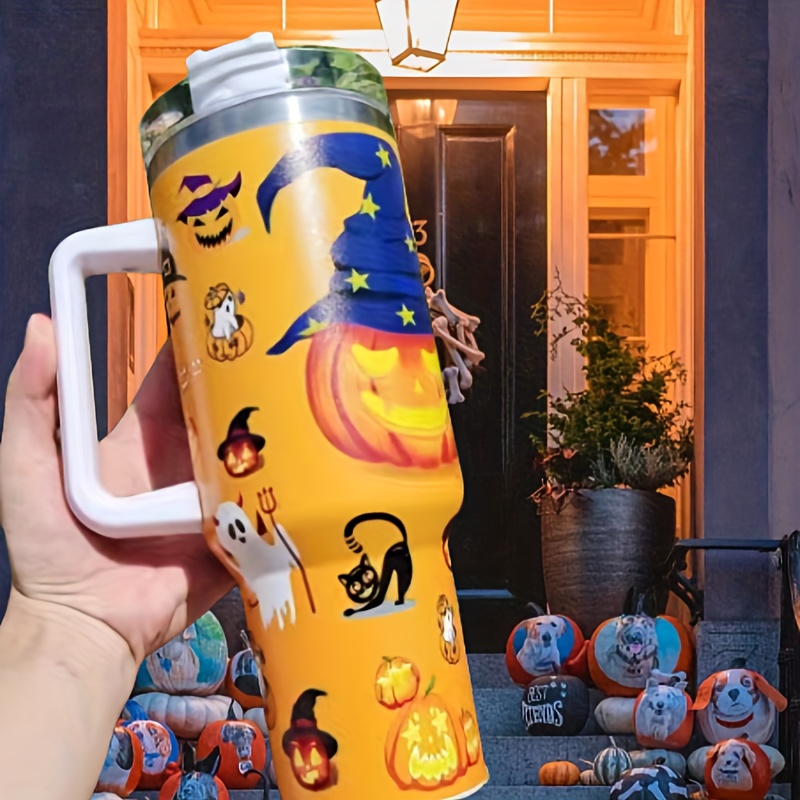 Halloween Kawaii Print Large Capacity Insulated Stainless - Temu