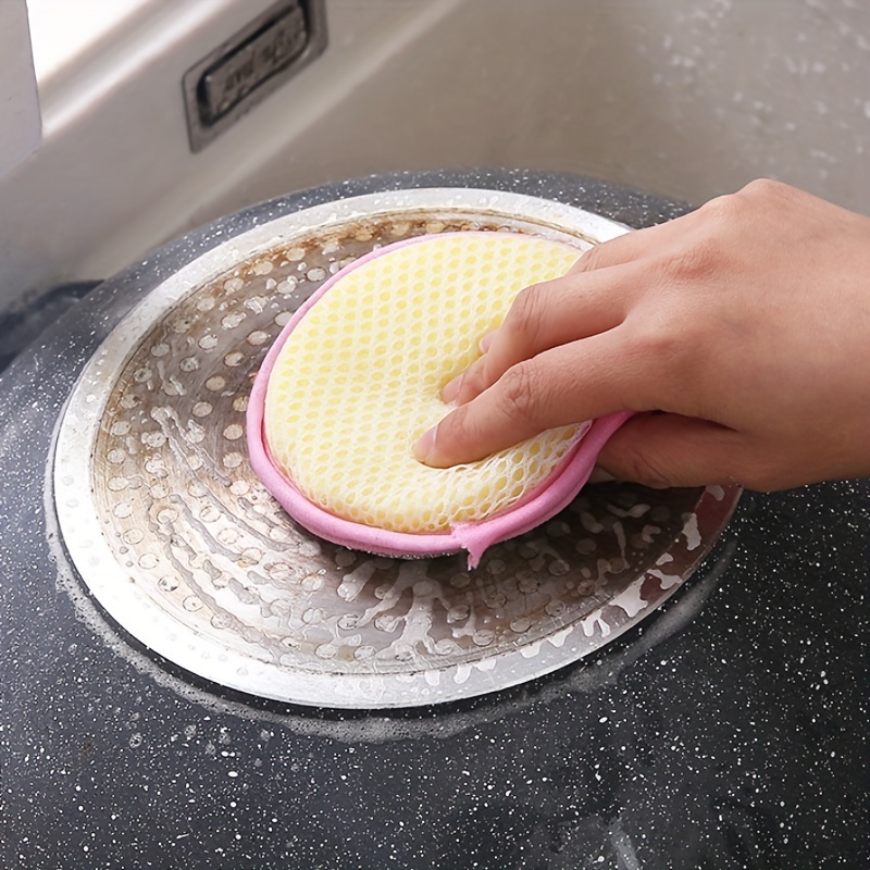 10pcs, Double Side Dishwashing Sponge Pan Pot Dish Wash Sponges Household Cleaning  Tools Kitchen Tableware Dish Washing Brush