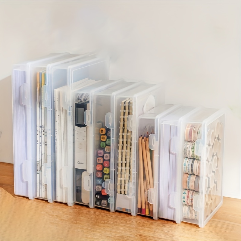 Organize Your Art Supplies With This Transparent Stackable Pencil Case -  Large Capacity For Sketching, Art Brushes & More! - Temu