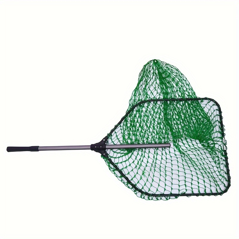 Portable Retractable Fishing Net Telescoping Landing Net Non-Slip Folding  Fishing Net for Easy Catches & Release Foldable Aluminum Alloy Fishing Net