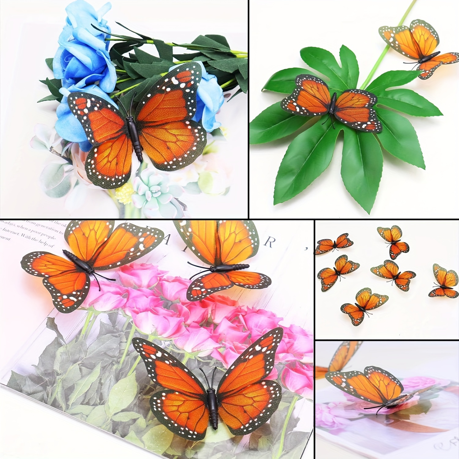 Orange Butterflies, Fake Monarch Butterflies