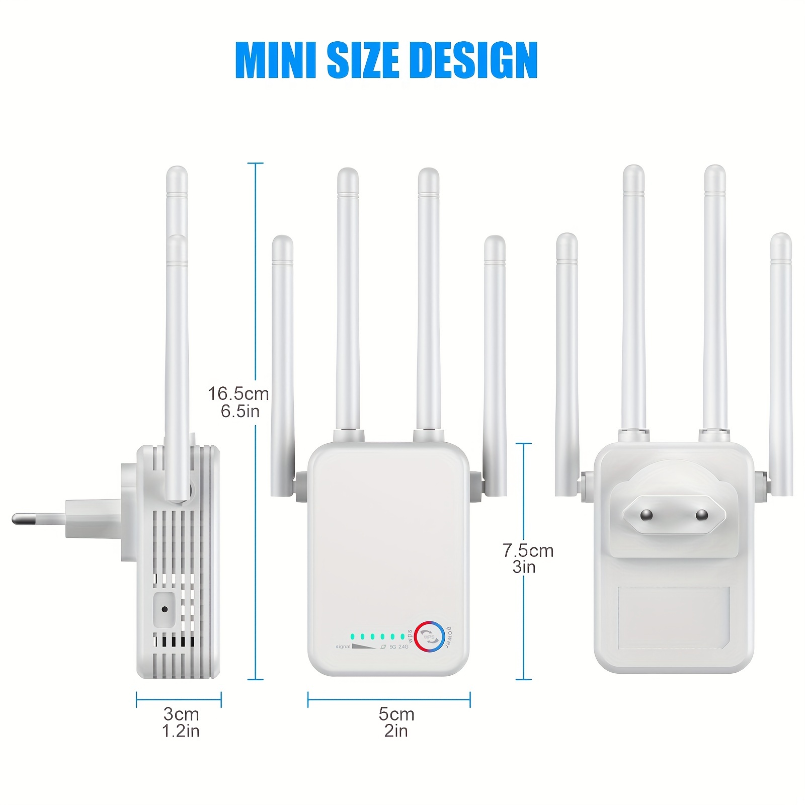 1200mbps 2 4g 5g dual band wireless internet wifi repeater router ap signal booster for home larger coverage extender and signal amplifier easy setup details 0