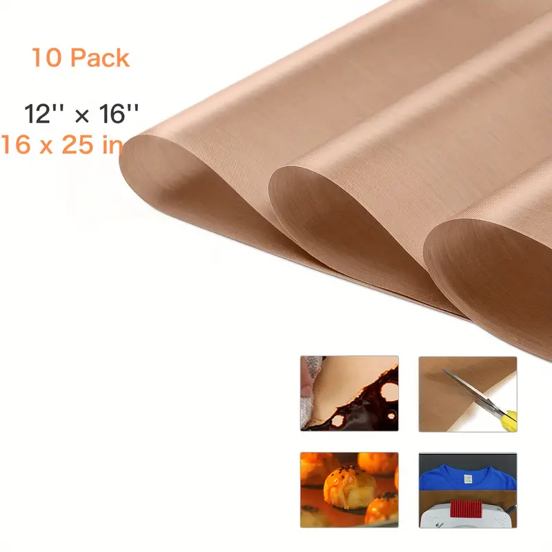 Ptfe Teflon Sheets For Sublimation Paper Ptfe Teflon Sheet Pan Liners For  Heat Press Transfer Sheet, High Temperature Resistance, Non-stick Oil,  Reusable, Good Choice For Heat Press And Baking - Temu New
