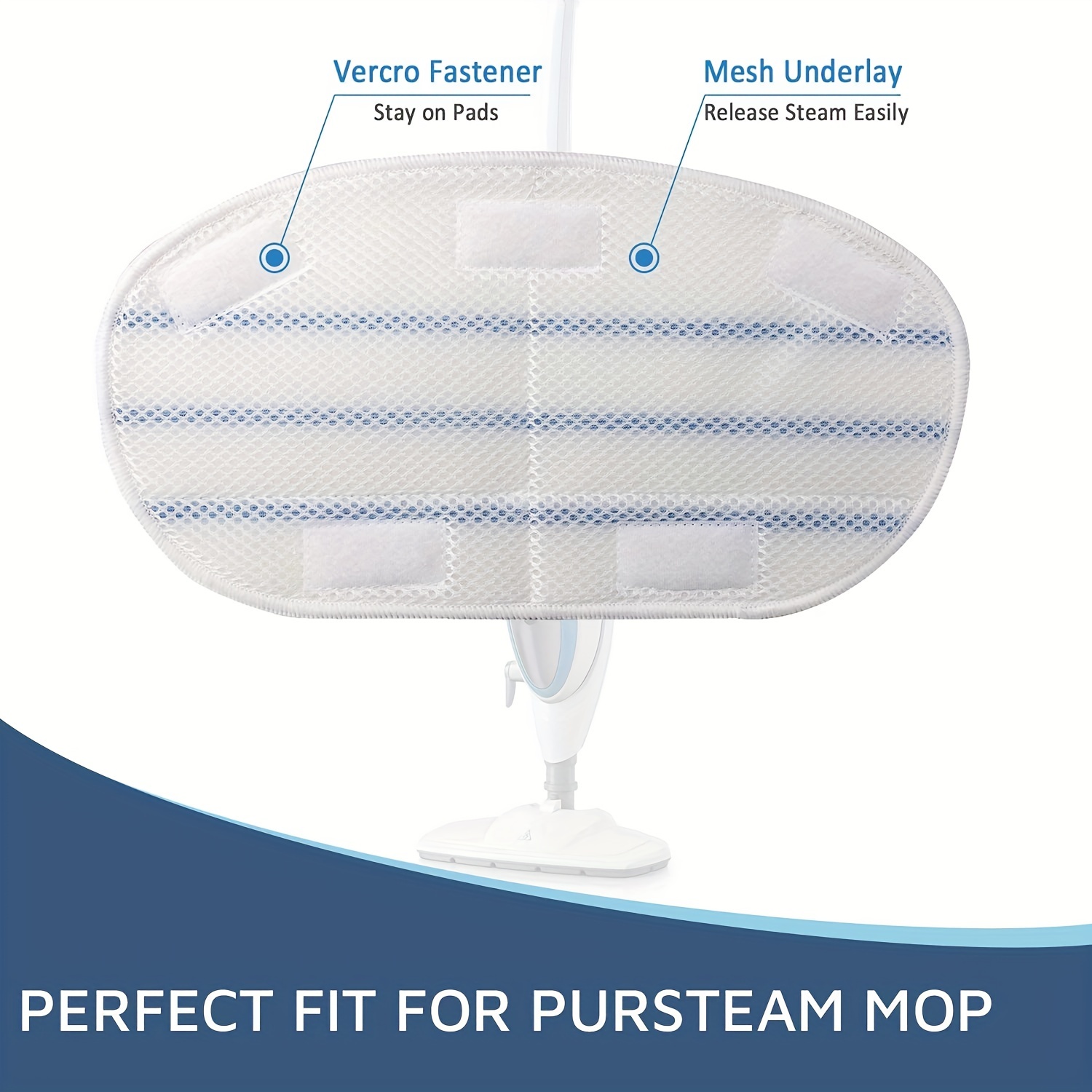 Amazinpure Microfiber Steam Mop Pad Compatible with PurSteam ThermaPro 211  10-in-1 Washable and Reusable