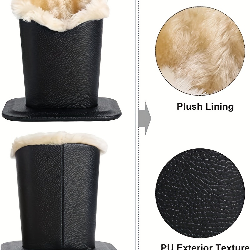 Chiwanji Porte-Lunettes Doublé Peluche PU Étuis à Lunettes Anti-Rayures Pour Bureau/Maison /, Rose